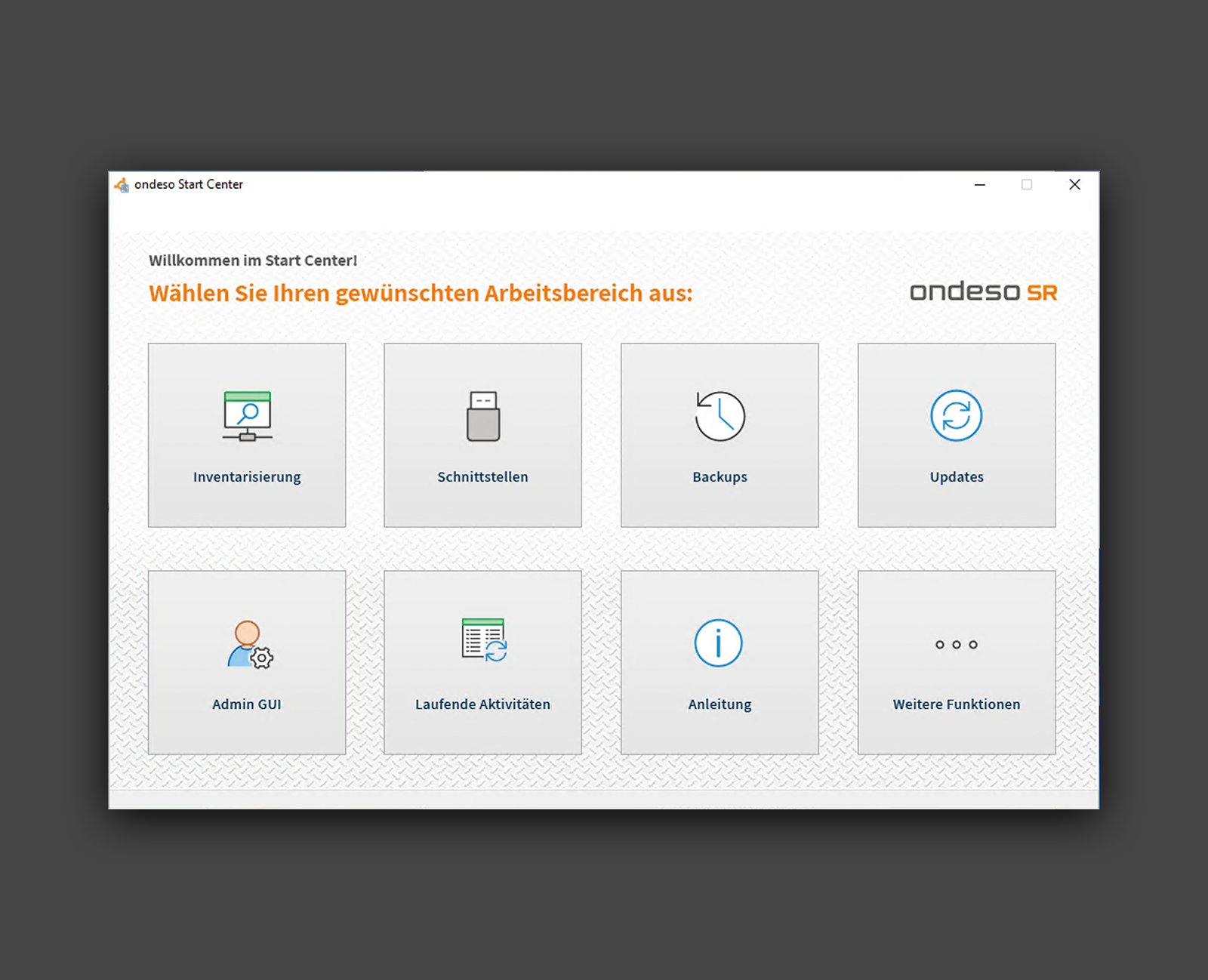 ondesoSR-software-startcenter