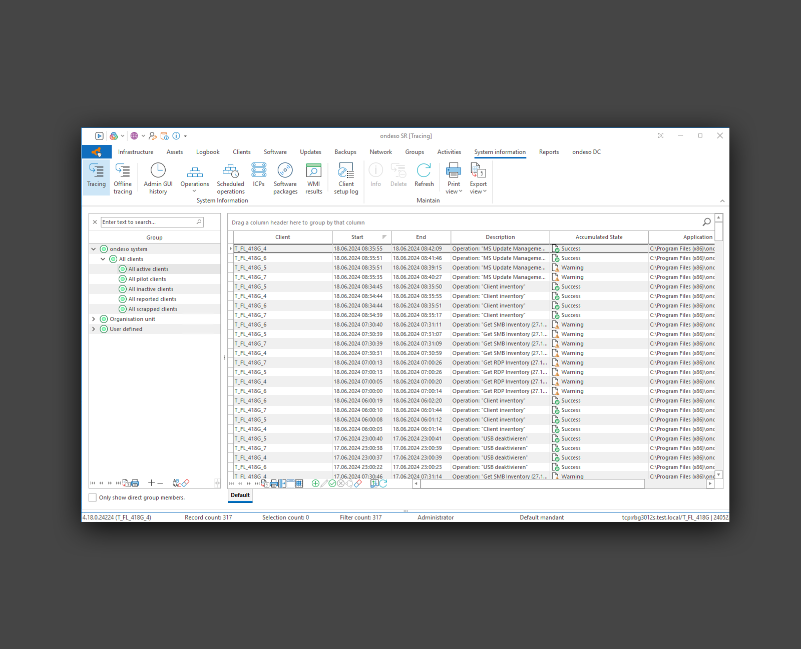 ondesoSR-software-tracing